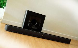 A Soundbar With A Subwoofer